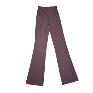 Rhone Revive Flare Legging Womens XS Brown Berry High Waisted Yoga Pants